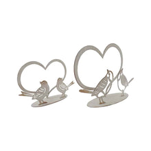 Load image into Gallery viewer, Set/2 Asst Size Lovebirds w/Heart on Base 20x5x13/15x4.5x9cm
