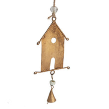 Load image into Gallery viewer, Handcrafted Houses w/Bells Hanging Mobile 15x2.5x145-161cm

