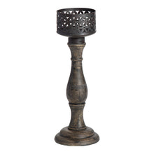 Load image into Gallery viewer, Handcrafted Ornate Baroque Pillar Candleholder 12x35cm

