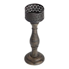Load image into Gallery viewer, Handcrafted Ornate Baroque Pillar Candleholder 12x35cm
