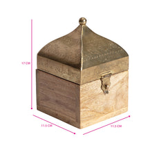 Load image into Gallery viewer, Handcrafted Contemporary Moroccan Square Box 11.5x11.5x17cm
