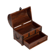Load image into Gallery viewer, Handcrafted Treasure Chest Box w/Drawer 30x18x23cm

