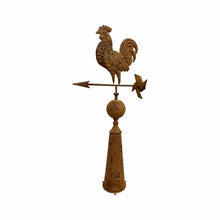 Load image into Gallery viewer, Rust Rooster Weather Vane 46x15x97cm
