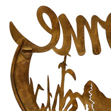 Load image into Gallery viewer, Laser-cut Welcome w/Chicken Family Wall Art 60.5x0.6x37.5cm
