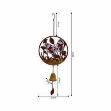 Load image into Gallery viewer, Rust &amp; Colour Butterfly Bell Hanger 23x6x46-63cm
