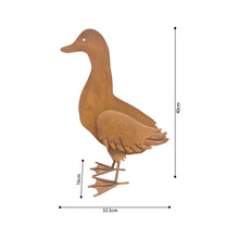 Load image into Gallery viewer, Rust Duck 32.5x16x40cm
