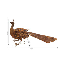 Load image into Gallery viewer, Rust Peacock 88x22x44cm
