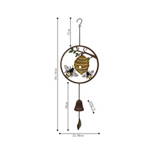 Load image into Gallery viewer, Bee Laser-Cut Hanging Bell 23x6x65cm

