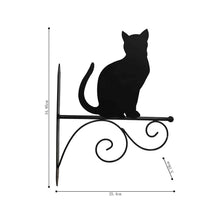 Load image into Gallery viewer, Cat Silhouette Wall Hook Bracket 25.5x3x35cm
