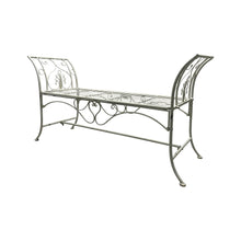 Load image into Gallery viewer, French Country Garden Bench Seat - Distressed White
