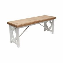 Load image into Gallery viewer, Lorette French Quatrefoil Bench
