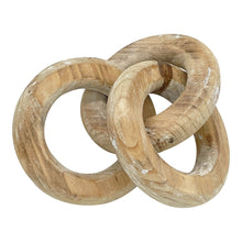 Load image into Gallery viewer, Chunky Wood Circle Chain Link 12x26cm
